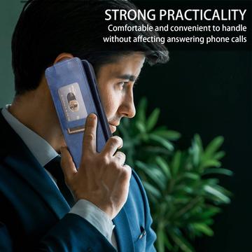 Motorola Edge (2025) lodret flip-etui med stativ - mørkeblå
