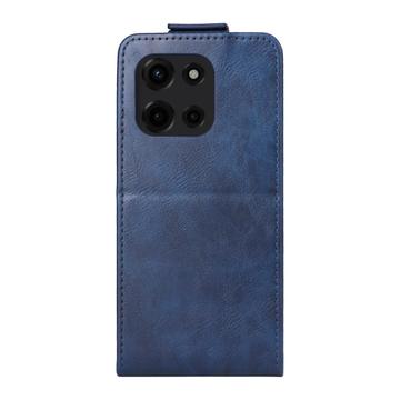 Motorola Edge (2025) lodret flip-etui med stativ - mørkeblå