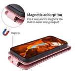 Motorola Edge (2025) lodret flip-etui med stativ - rosaguld