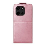 Motorola Edge (2025) lodret flip-etui med stativ - rosaguld