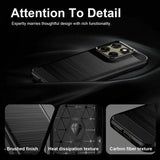 Motorola Edge (2026) Børstet TPU Cover - Karbonfiber - Sort