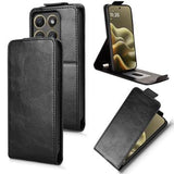 Motorola Edge (2026) lodret flip-etui med stativ - sort