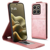 Motorola Edge (2026) lodret flip-etui med stativ - rosaguld