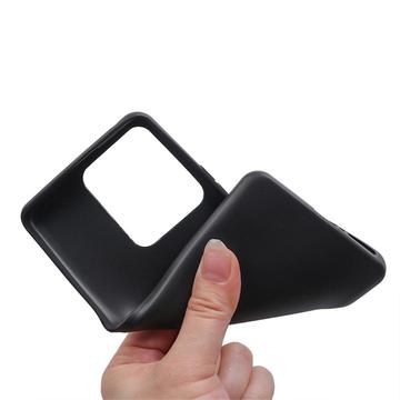 Motorola Edge 40 Anti-Fingeraftryk Mat TPU Cover - Sort