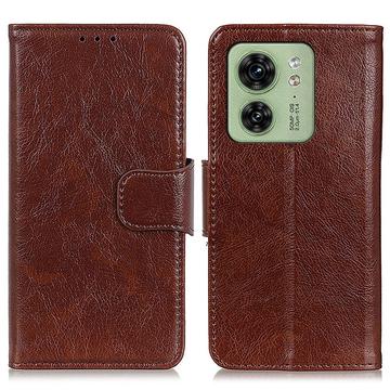 Motorola Edge 40 Elegant Series Pung med Stativfunktion - Brun