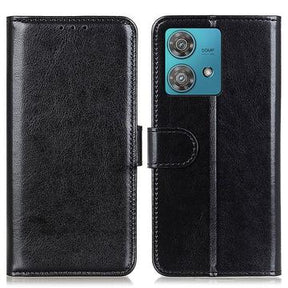 Motorola Edge 40 Neo Pung Taske med Magnetisk Lukning - Sort