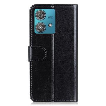 Motorola Edge 40 Neo Pung Taske med Magnetisk Lukning - Sort