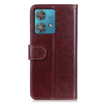 Motorola Edge 40 Neo Pung Taske med Magnetisk Lukning - Brun