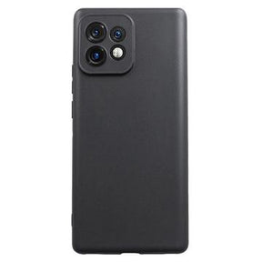 Motorola Edge 40 Pro/Moto X40 Anti-Fingeraftryk Mat TPU Cover - Sort