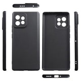 Motorola Edge 40 Pro/Moto X40 Anti-Fingeraftryk Mat TPU Cover - Sort