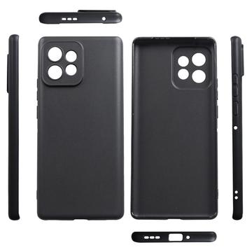 Motorola Edge 40 Pro/Moto X40 Anti-Fingeraftryk Mat TPU Cover - Sort