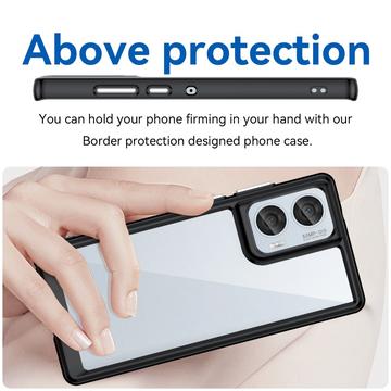 Motorola Edge 50 Fusion/G96 Anti-Shock Hybrid Cover - Sort