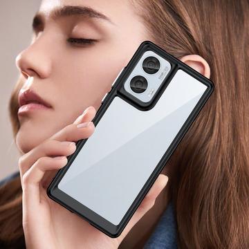 Motorola Edge 50 Fusion/G96 Anti-Shock Hybrid Cover - Sort