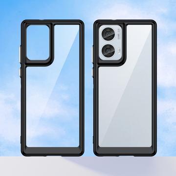 Motorola Edge 50 Fusion/G96 Anti-Shock Hybrid Cover - Sort