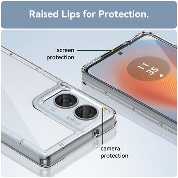 Motorola Edge 50 Fusion/G96 Anti-Shock Hybrid Cover - Gennemsigtig