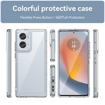 Motorola Edge 50 Fusion/G96 Anti-Shock Hybrid Cover - Gennemsigtig
