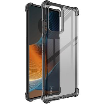 Motorola Edge 50 Fusion/G96 Imak Faldsikkert TPU Cover - Gennemsigtig Sort