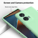 Motorola Edge 50 Fusion/G96 Liquid Silikone Cover med Strop - Grøn