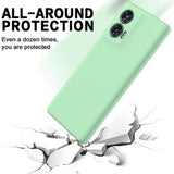 Motorola Edge 50 Fusion/G96 Liquid Silikone Cover med Strop - Grøn