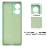 Motorola Edge 50 Fusion/G96 Liquid Silikone Cover med Strop - Grøn