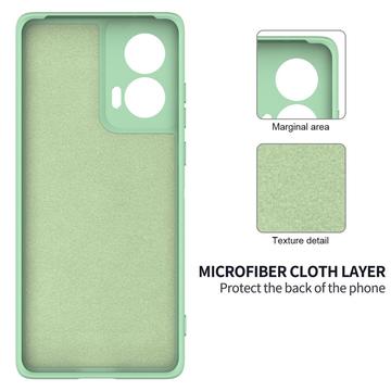 Motorola Edge 50 Fusion/G96 Liquid Silikone Cover med Strop - Grøn