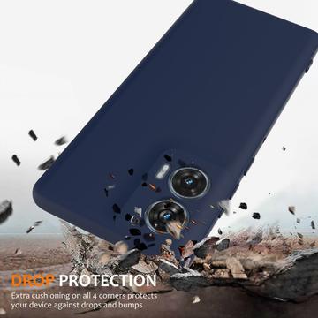 Motorola Edge 50 Fusion/G96 Liquid Silikone Cover - MagSafe Kompatibel - Mørkeblå