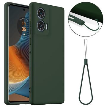 Motorola Edge 50 Fusion/G96 Liquid Silikone Cover - MagSafe Kompatibel - Mørkegrøn