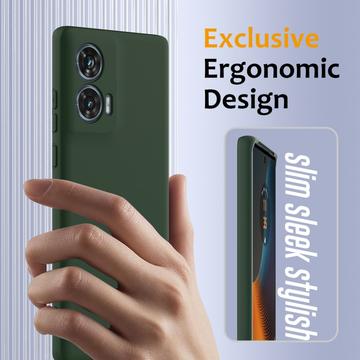 Motorola Edge 50 Fusion/G96 Liquid Silikone Cover - MagSafe Kompatibel - Mørkegrøn