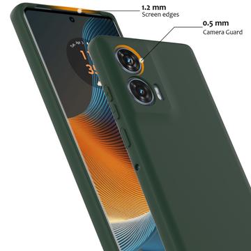 Motorola Edge 50 Fusion/G96 Liquid Silikone Cover - MagSafe Kompatibel - Mørkegrøn