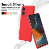 Motorola Edge 50 Fusion/G96 Liquid Silikone Cover med Strop - Rød