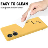 Motorola Edge 50 Fusion/G96 Liquid Silikone Cover med Strop - Gul