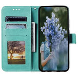 Motorola Edge 50 Fusion/G96 Mandala Series Etui med Pung - Grøn