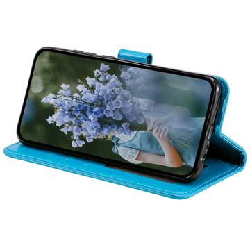 Motorola Edge 50 Fusion/G96 Mandala Series Etui med Pung - Blå