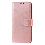 Motorola Edge 50 Fusion/G96 Mandala Series Etui med Pung - Rødguld