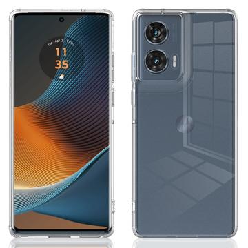 Motorola Edge 50 Fusion/G96 Ridsefast Hybrid Cover - Gennemsigtig
