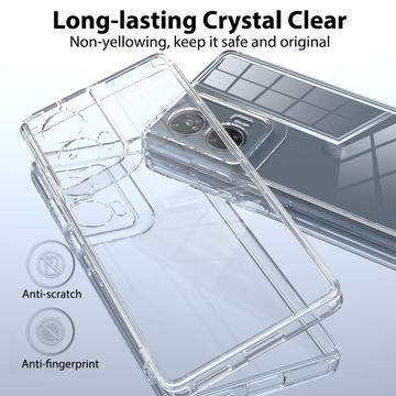 Motorola Edge 50 Fusion/G96 Ridsefast Hybrid Cover - Gennemsigtig