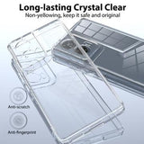 Motorola Edge 50 Fusion/G96 Ridsefast Hybrid Cover - Gennemsigtig