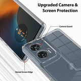 Motorola Edge 50 Fusion/G96 Ridsefast Hybrid Cover - Gennemsigtig