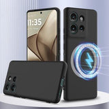 Motorola Edge 50 Liquid Silikone Cover - MagSafe Kompatibel - Sort