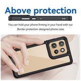Motorola Edge 50 Neo/Moto S50 Anti-Shock Hybrid Cover - Sort