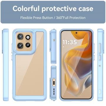 Motorola Edge 50 Neo/Moto S50 Anti-Shock Hybrid Cover - Blå