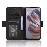 Motorola Edge 50 Neo/Moto S50 Kortholder Pung Etui - Sort