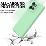 Motorola Edge 50 Neo Liquid Silikone Cover med Strop - Grøn