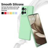 Motorola Edge 50 Neo Liquid Silikone Cover med Strop - Grøn