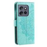 Motorola Edge 50 Neo Mandala Series Etui med Pung - Grøn