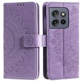 Motorola Edge 50 Neo Mandala Series Etui med Pung - Lilla