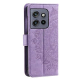 Motorola Edge 50 Neo Mandala Series Etui med Pung - Lilla