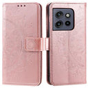 Motorola Edge 50 Neo Mandala Series Etui med Pung - Rødguld