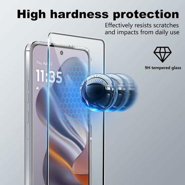 Motorola Edge 50 Neo Saii 2-i-1 TPU Cover & Skærmbeskyttelse Hærdet Glas