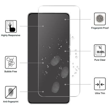 Xiaomi Redmi Note 14 4G/5G Skærmbeskyttelse Hærdet Glas - Case Friendly - Gennemsigtig